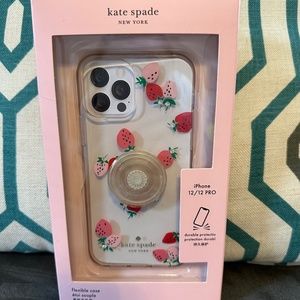Kate Spade Strawberries Clear iPhone 12 / 12 Pro Case